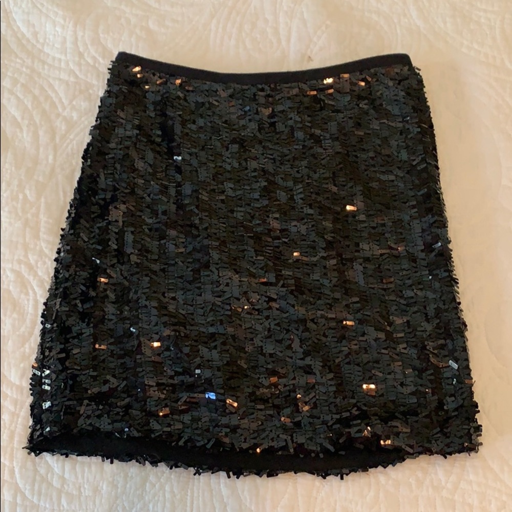 Black sequin Ann Taylor skirt